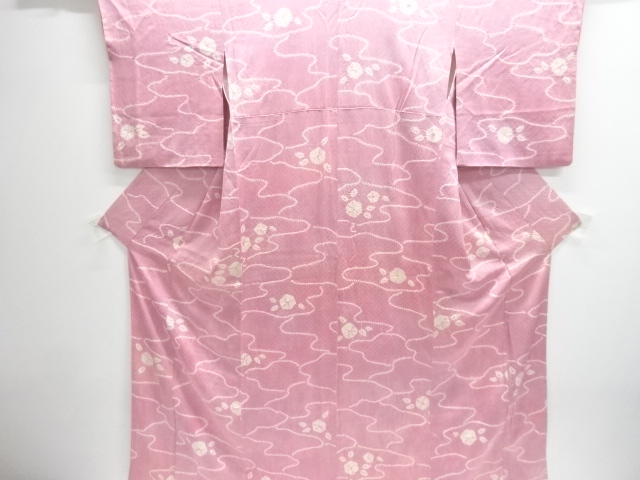 JAPANESE KIMONO / KOMON / SHIBORI / BOKASHI / FLOWER